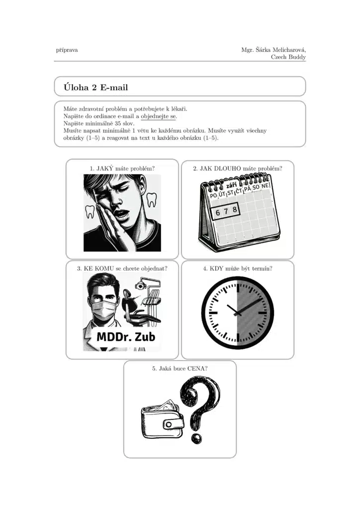 New format of the A2 exam for permanent residence 2026 – writing task 2 (e-mail).